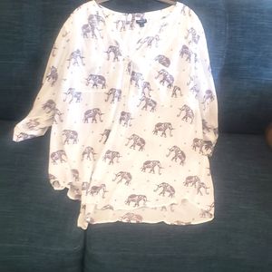 Torrid elephant Blouse 4X